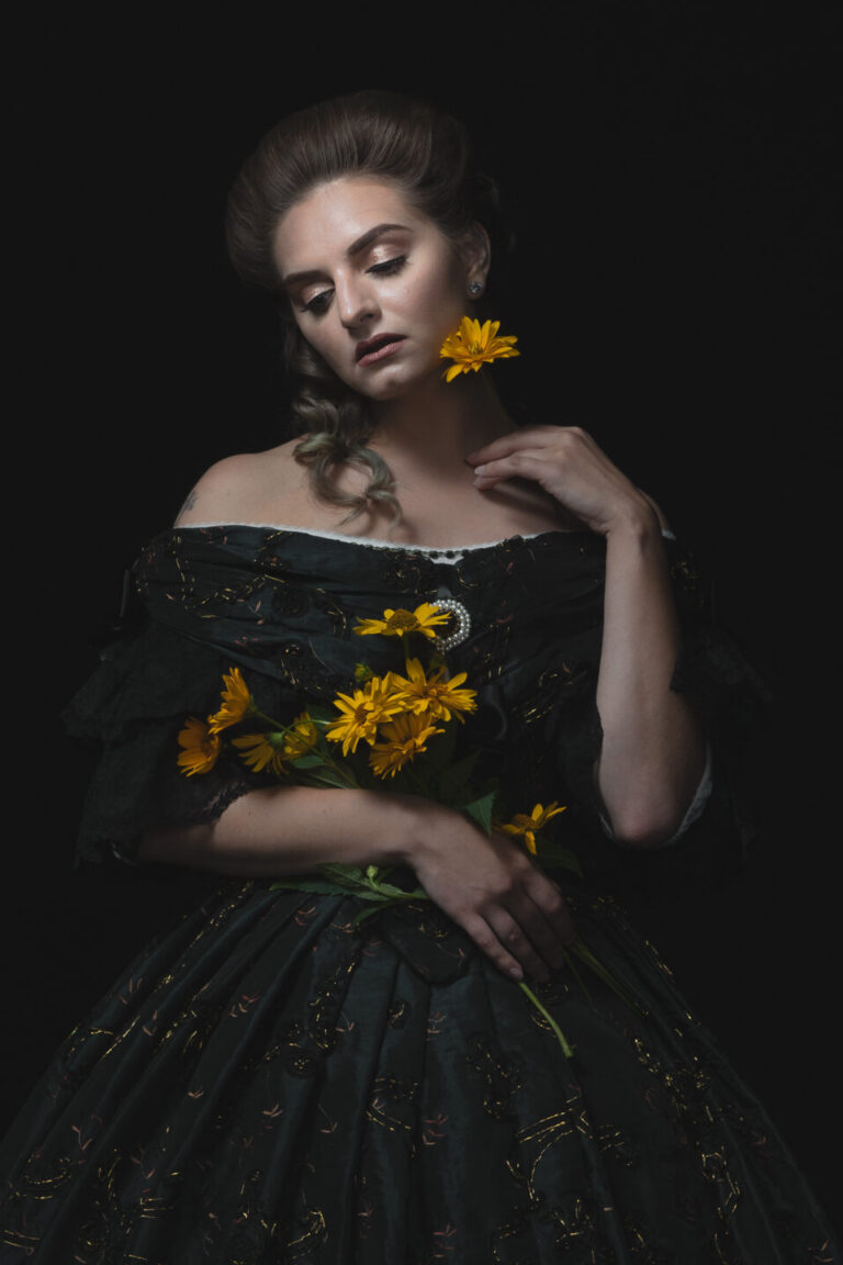 Anna Psy als model tijdens de benefiet shoot voor haar